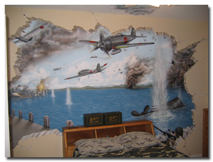 pearl harbor mural