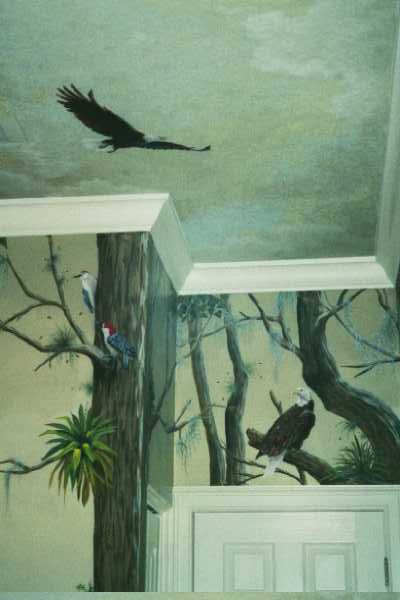 Murals on Wildlife Murals   Wildlife Art With Trompe L Oeil Painted By Art