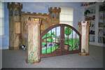 Hand Painted and custom made...Castle Bed